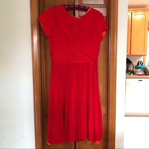 Vintage homemade red dress